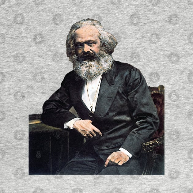 Karl Marx Colorized Portrait - Marxist, Socialist, Philosopher, Historical by SpaceDogLaika